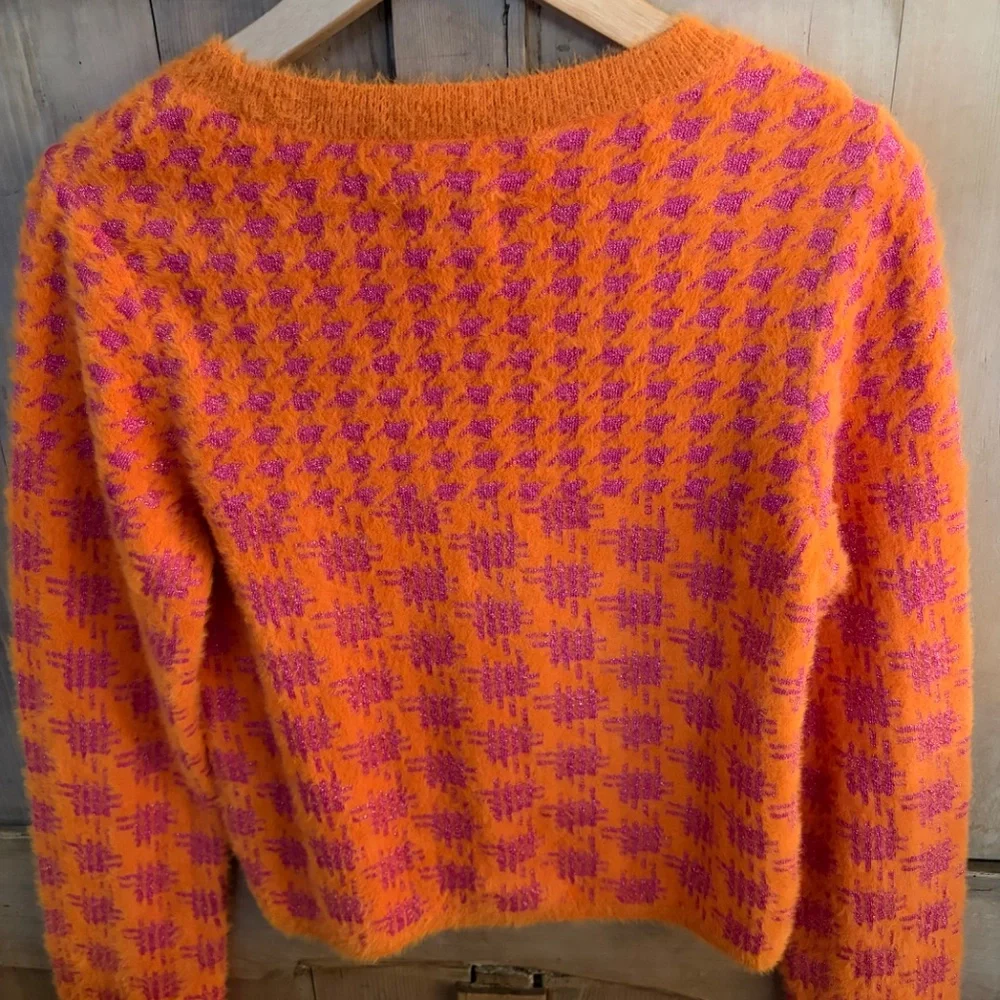 Me+Em Orange and Pink Women's Sweater - Picture 3 of 3